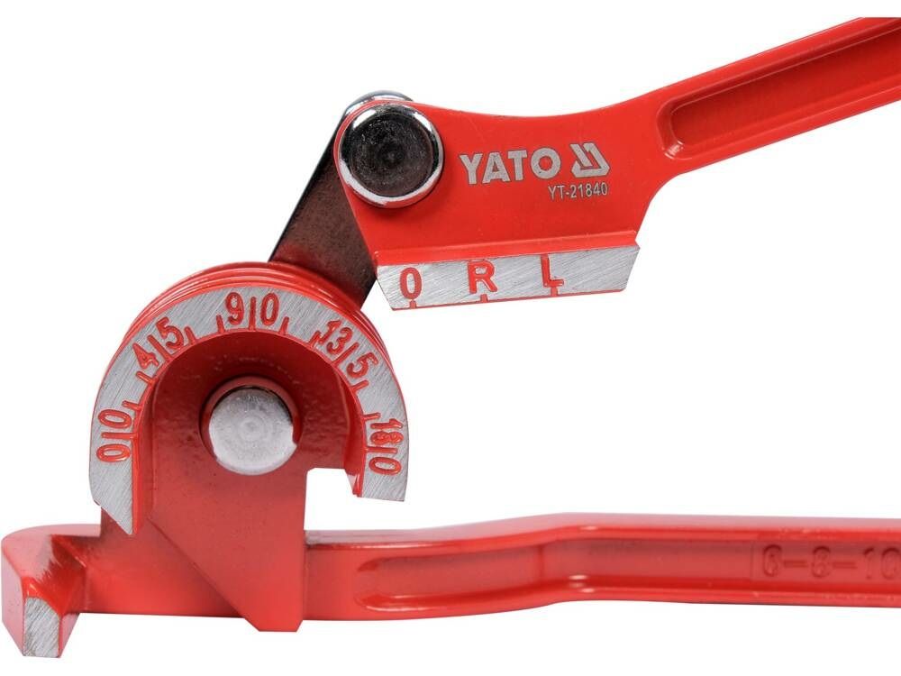 Yato YT-21840 - Strumento per piegare tubi da 6 a 10 mm - Barra armatura curvatrice singola