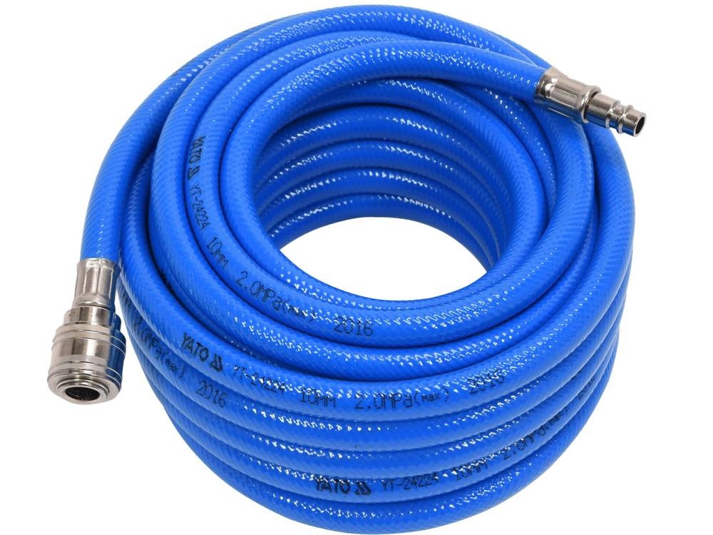 VIDAXL Tubo dell'Aria in PVC Blu 10 mm x 10 m con Raccordo
