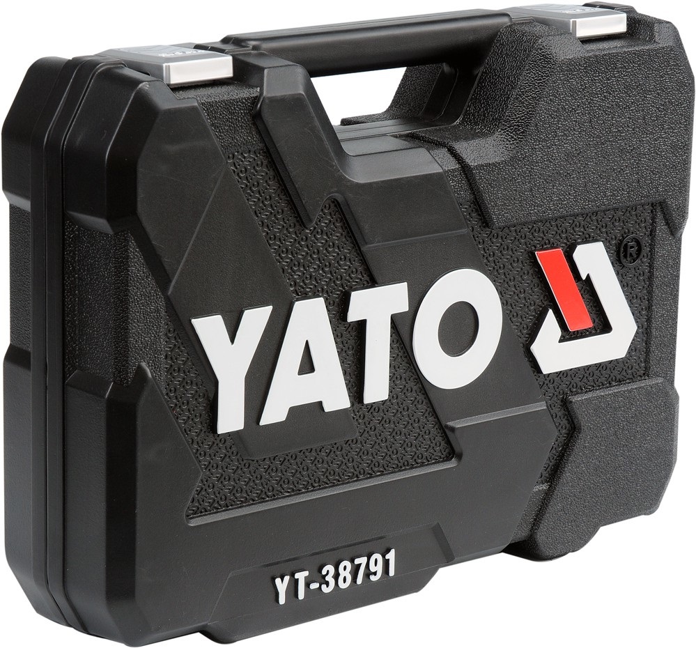 Yato YT 38791 - Set di chiavi a bussola 1/4 e 1/2, 108 pezzi di alta qualità