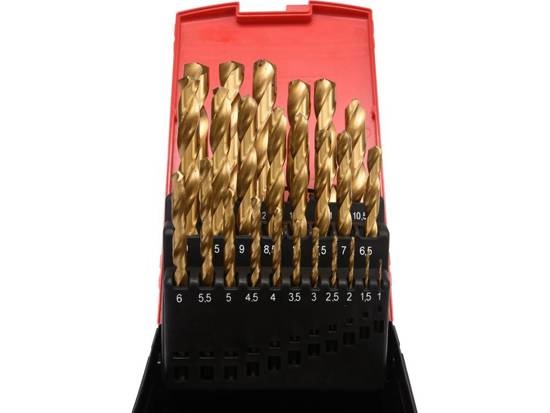 YATO Set di 25 Punte per Trapano YT-44676 in HSS-Tin da 1 a 13 mm
