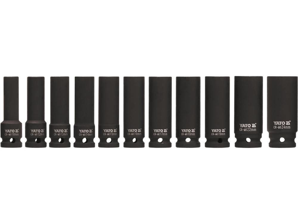 YATO Set di bussole a impatto YT-1054 - 11 pezzi da 1/2