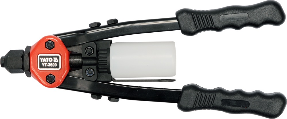 YATO Rivettatrice Manuale a Leva YT-3609 - Lunghezza 330 mm, per Rivetti da 3,2 a 6,4 mm, Ergonomica e Resistente