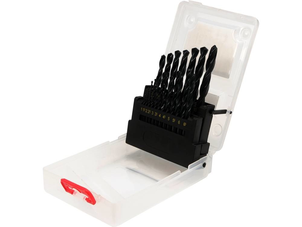 Yato YT-4462 - Set di 19 Punte Elicoidali per Trapano da 1 a 10 mm con Custodia