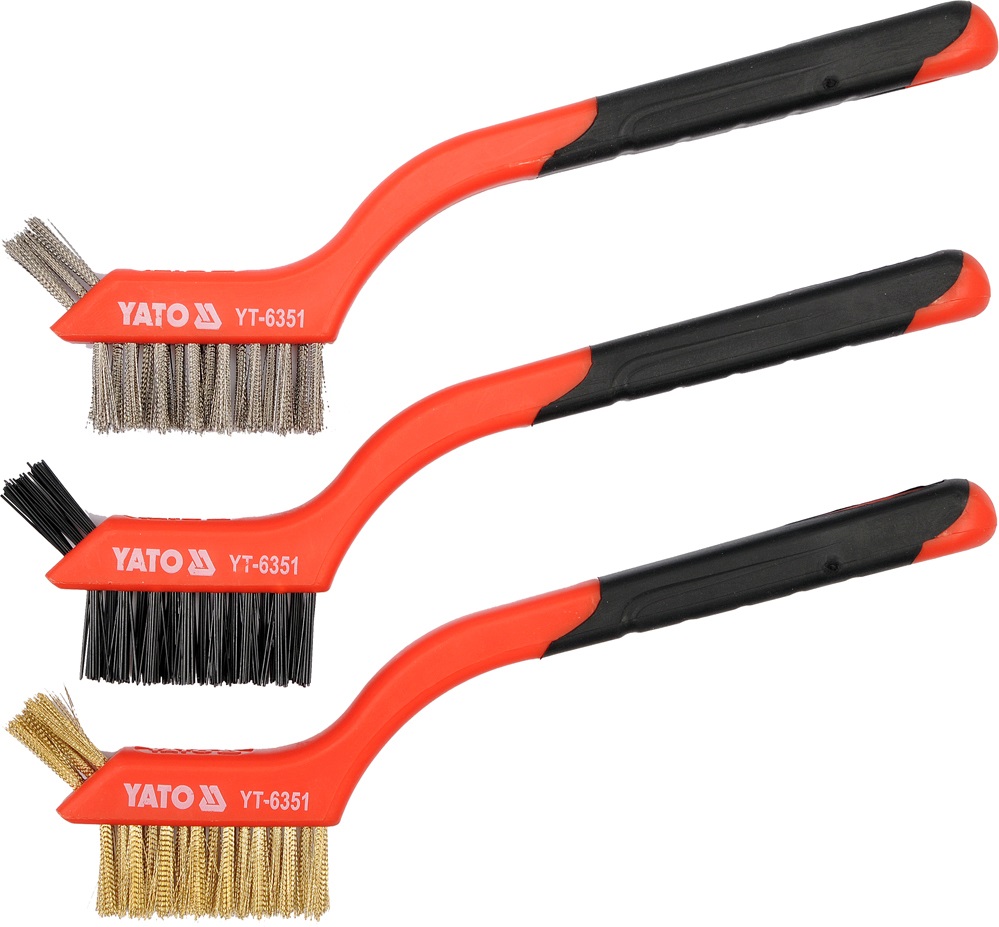 Yato YT-6351 Set di spazzole metalliche - 3 pezzi 180 mm