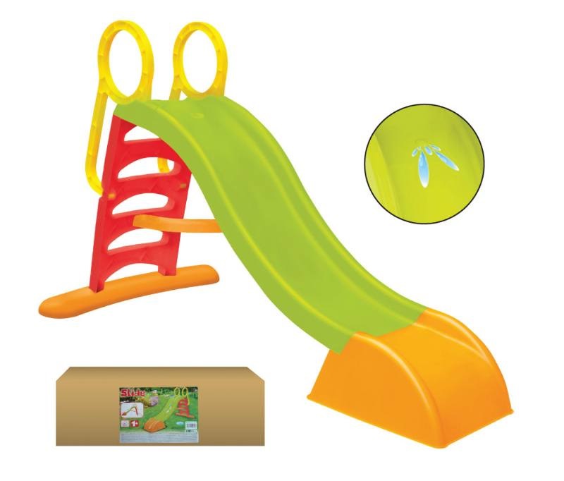 Sport One Scivolo per Bambini in Plastica 5 Gradini 180x84x110 cm con Innesto Acqua - Multicolor, Max 50kg, Extra Resistente