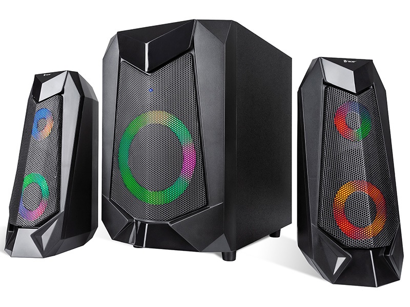 Tracer Altoparlante 2.1 Hi-Cube RGB Bluetooth - Suono di Alta Qualità con Subwoofer e Satelliti