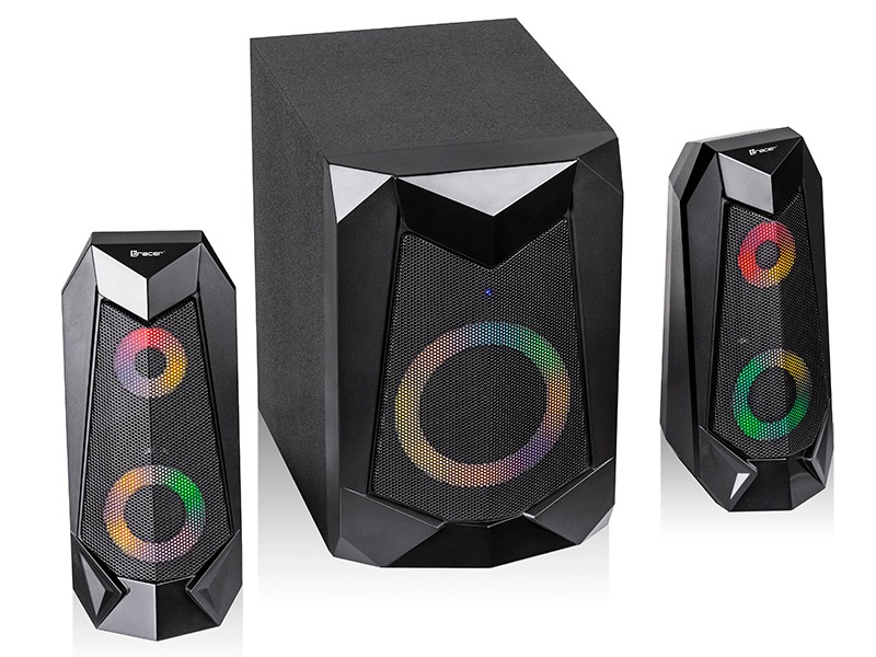 Tracer Altoparlante 2.1 Hi-Cube RGB Bluetooth - Suono di Alta Qualità con Subwoofer e Satelliti