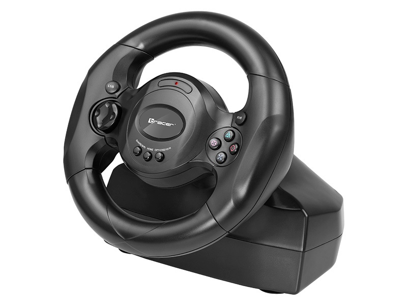 Tracer Rayder 4 in 1 Volante Cablato Nero per PC, PlayStation 4, PlayStation 3 e Xbox One - Angolo di Rotazione 180°
