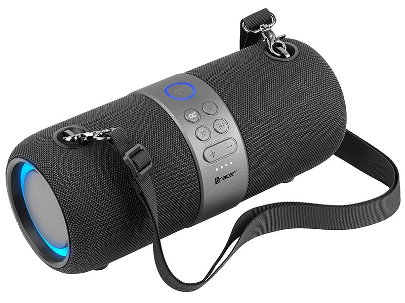Tracer SPLASH XXL Altoparlante Stereo Portatile Nero 30W con Retroilluminazione LED