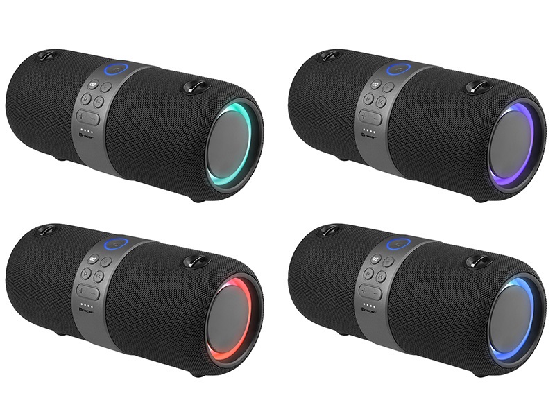 Tracer SPLASH XXL Altoparlante Stereo Portatile Nero 30W con Retroilluminazione LED