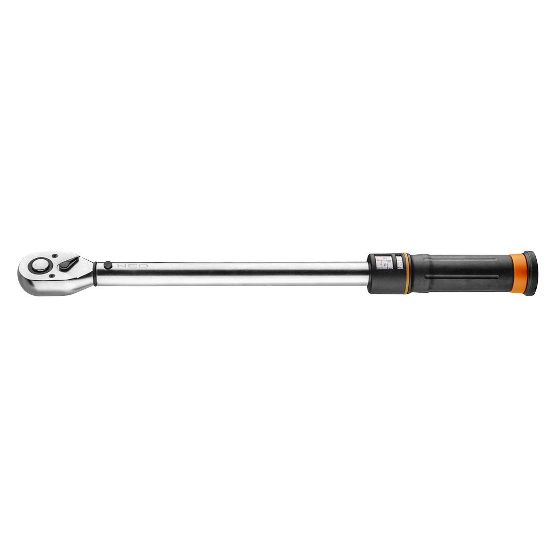 NEO TOOLS Chiave Dinamometrica 1/2 - Precisione /- 3%, Cricchetto Reversibile a 45 Denti, Acciaio CrV, Manico in Plastica