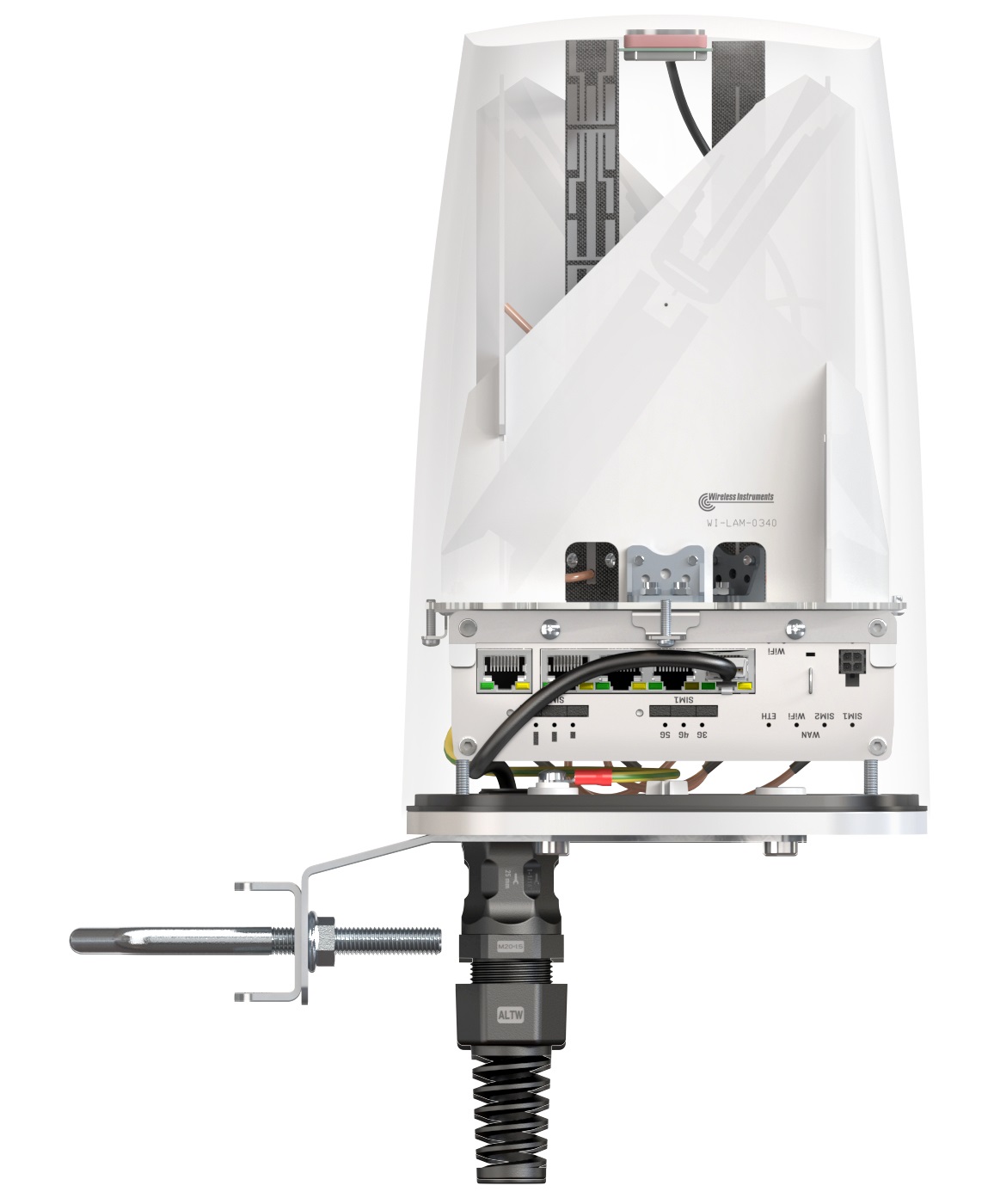 QuWireless AX50S Antenna Omnidirezionale 5G Wi-Fi GPS PoE/LAN 4,5 dBi per Teltonika RUTX50