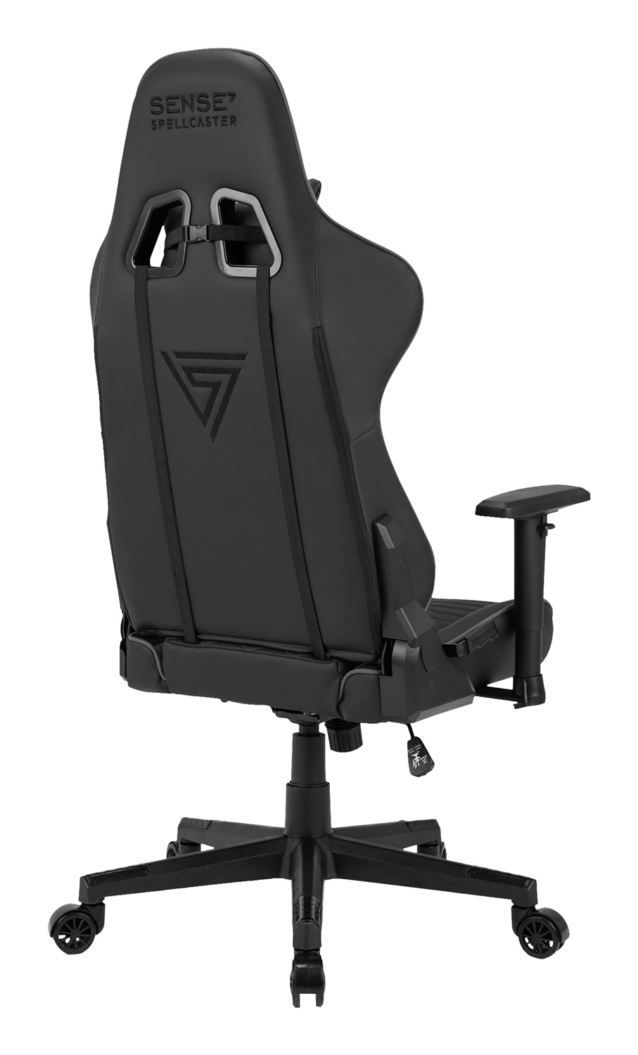 SENSE7 Poltrona da gioco Spellcaster Ergonomica con Cuscini Lombari Regolabili, Inclinazione e Oscillazione, Portata 150kg, Braccioli 2D, Tessuto Nero-Blu