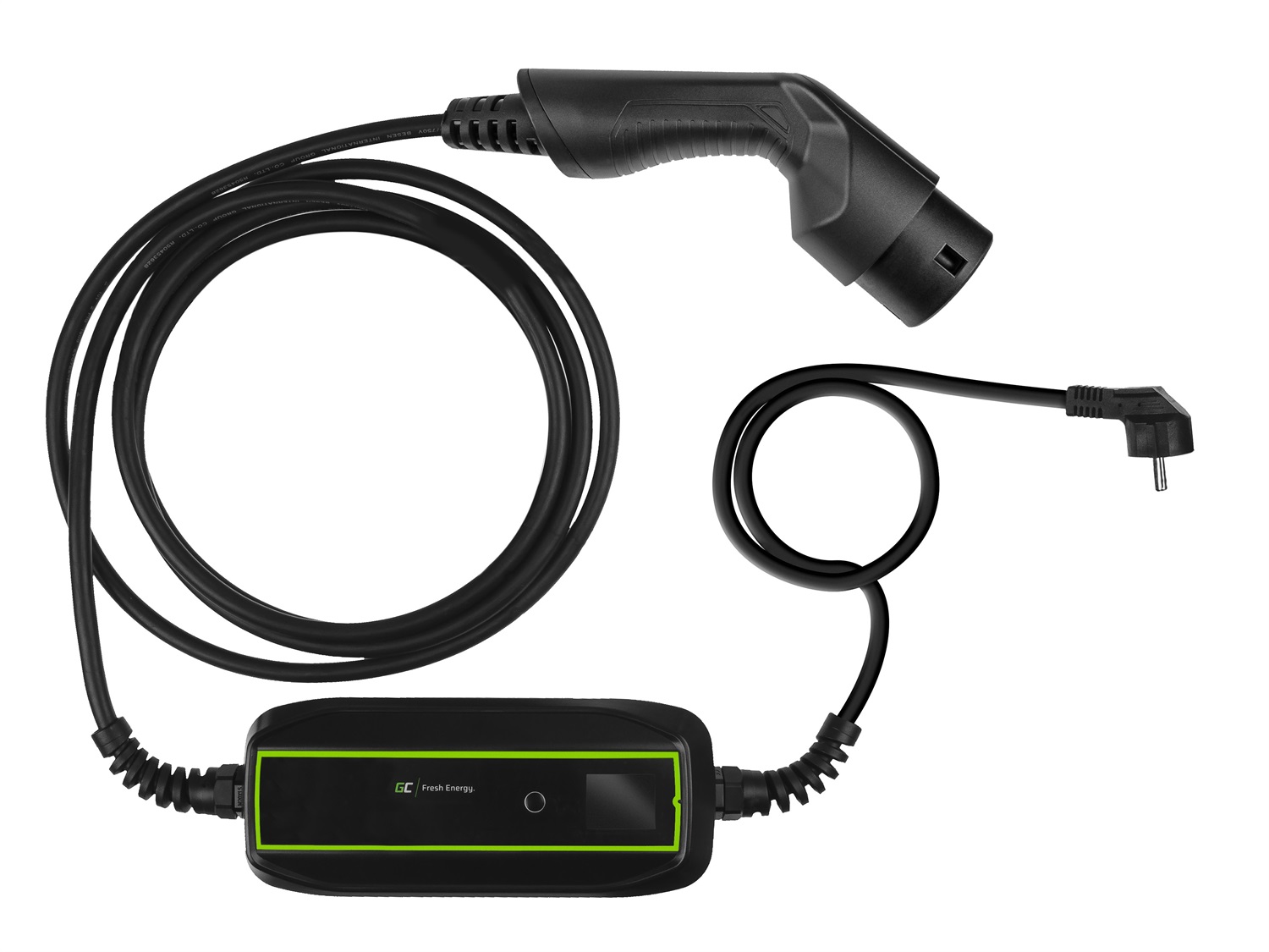 Green Cell EV16 Stazione di Ricarica per Veicoli Elettrici Nero - 3,6 kW, 16 A, Cavo di 6,5 m con Display LCD