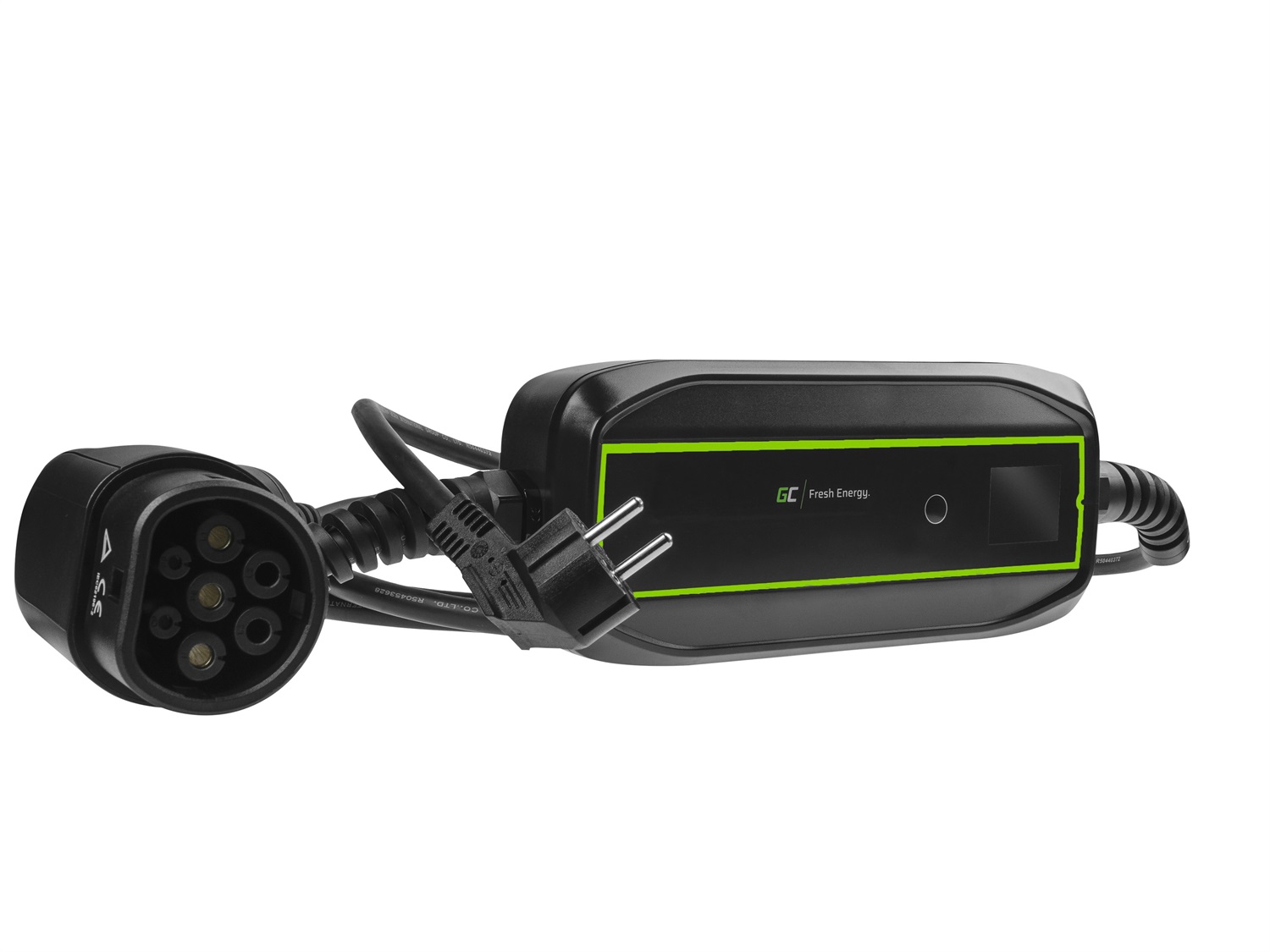 Green Cell EV16 Stazione di Ricarica per Veicoli Elettrici Nero - 3,6 kW, 16 A, Cavo di 6,5 m con Display LCD