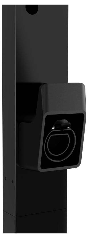 Green Cell EV Stand - Palo di Montaggio per Stazioni di Ricarica Auto Elettriche con Supporto per Cavo Tipo 2