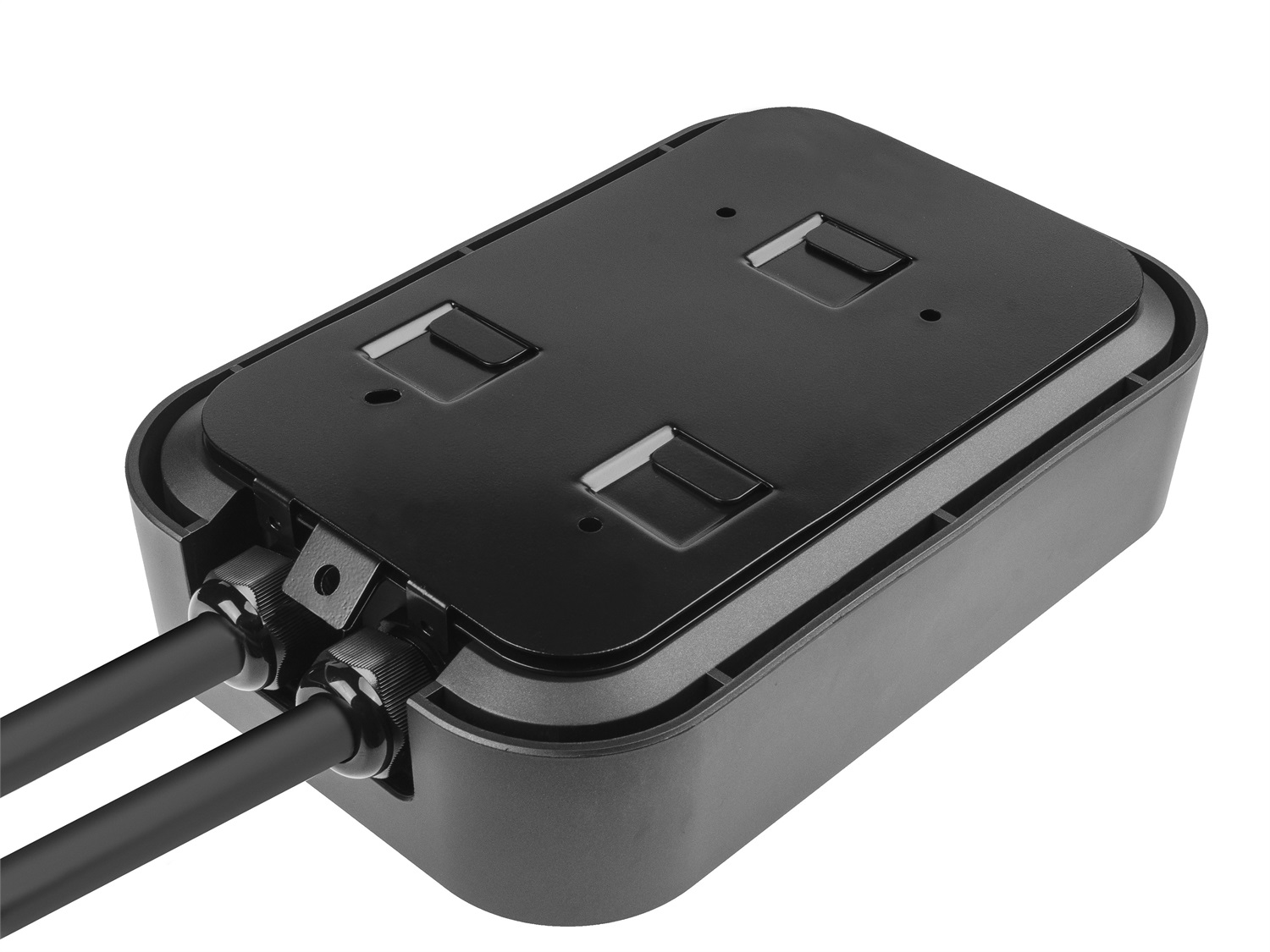 Green Cell EV15RFID Stazione di Ricarica per Veicoli Elettrici 22kW con Presa Tipo 2 e Display LCD - Nero Alluminio da Parete