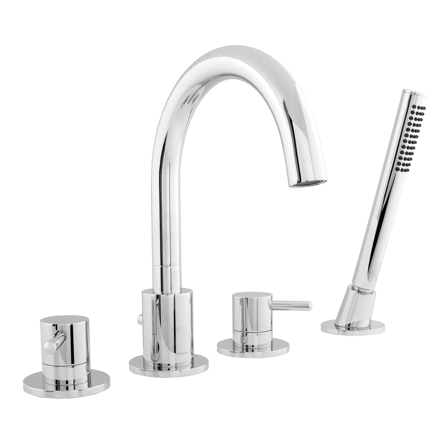 Omnires Y1232CR Miscelatore per Vasca e Doccia Cromo con Deviatore e Getto Comfort