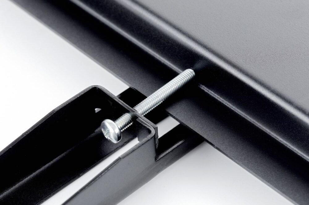 Edbak PWB1 Supporto TV a parete fino a 55 pollici Nero - Design Minimalista e Installazione Facile