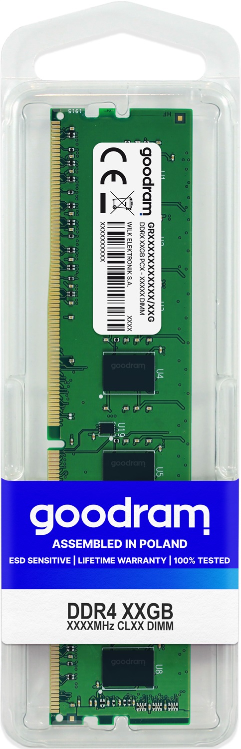 Goodram GR3200D464L22/16G Memoria RAM 16 GB DDR4 3200 MHz CL22 288-pin DIMM