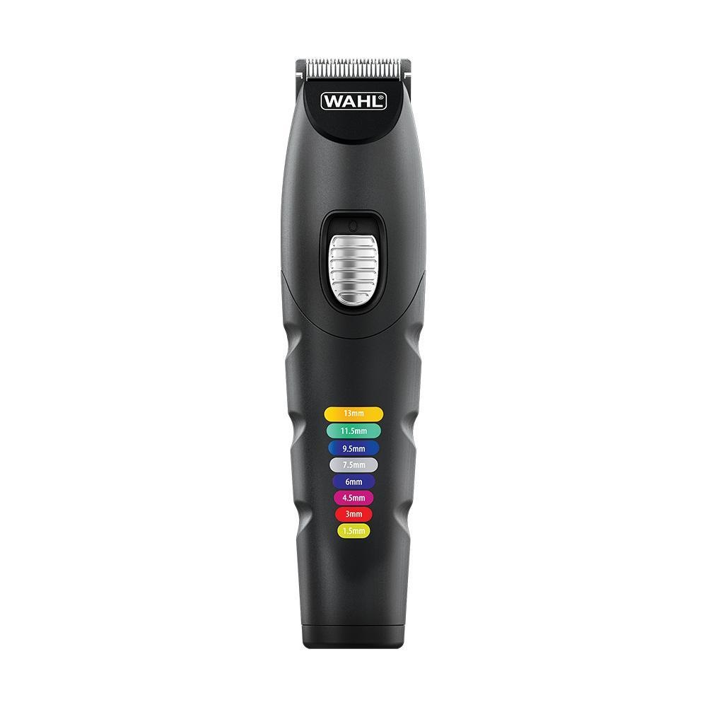 Wahl Color Trim Advanced Multigroomer Nero - 240 Minuti di Funzionamento, Lame in Acciaio Inossidabile, Caricatore USB, Pettini di Guida Codificati a Colori