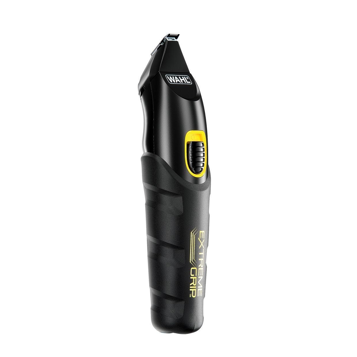 Wahl Extreme Grip Advanced Multigroomer Nero - 240 Minuti di Autonomia, Tagliapeli da Naso, Tagliabarba, Testine Intercambiabili