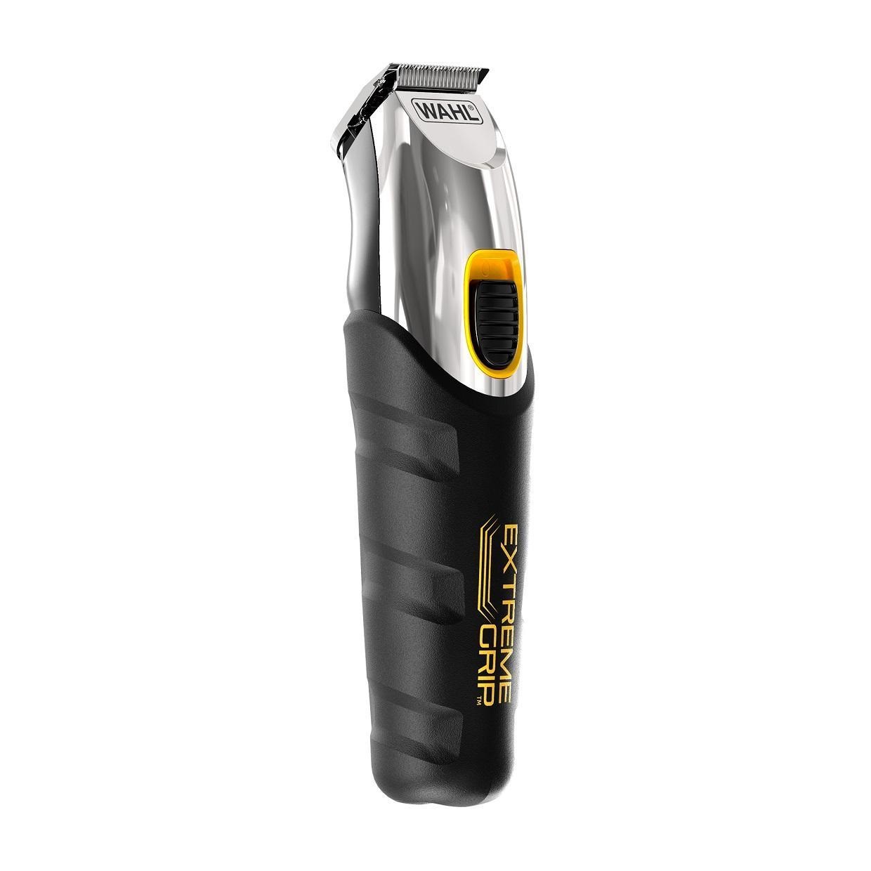 Wahl Extreme Grip - Tagliabarba da Uomo Senza Fili, Set per la Cura della Barba, Lame di Precisione, Facile da Pulire, Nero in Acciaio Inox