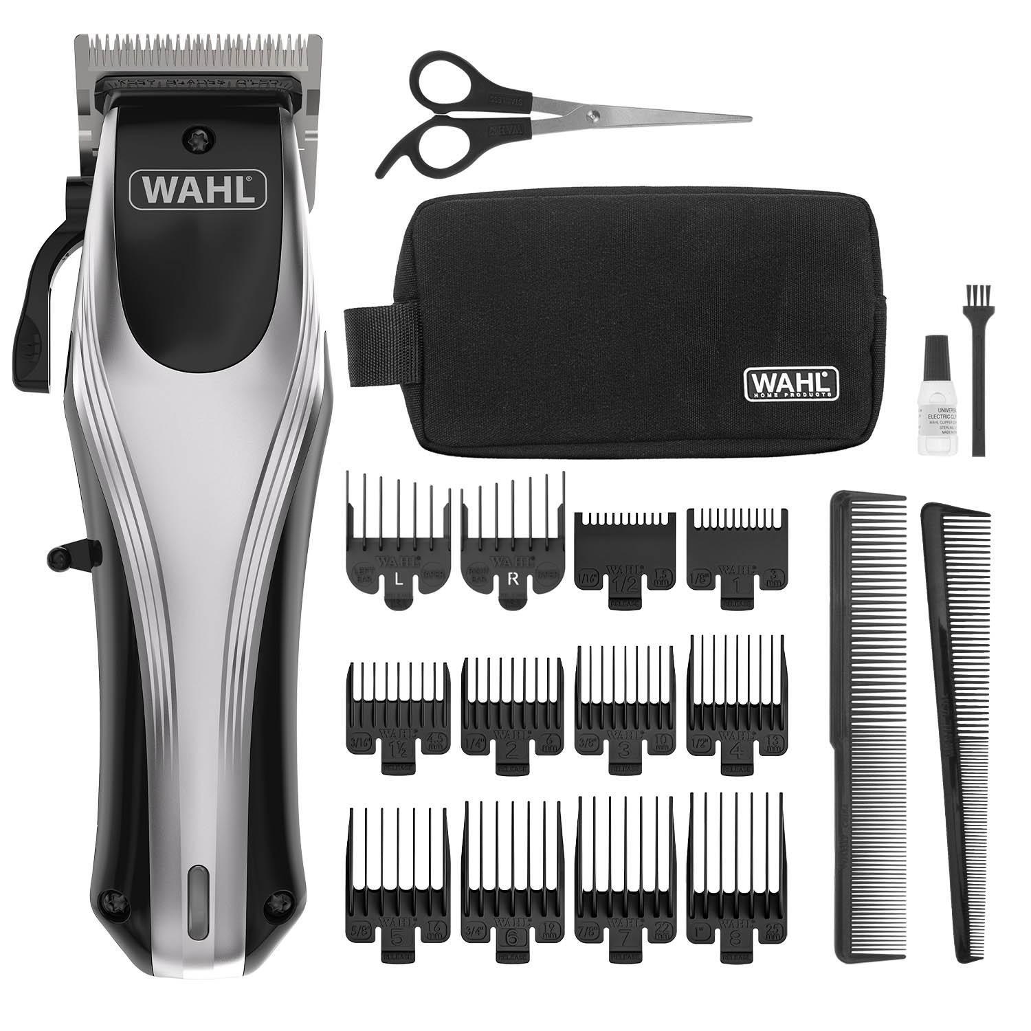 Wahl Rapid Clip - Tagliacapelli Ricaricabile Senza Fili, Acciaio Inox, Lunghezza Minima 0,7 mm, Autonomia 120 Minuti