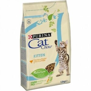 Purina Cat Chow Kitten cibo secco per gatti 1,5 kg Gattino Pollo