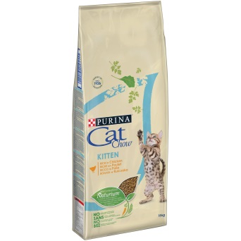 Purina Cat Chow Kitten cibo secco per gatti ricco in Pollo - 15 kg, ideale per gattini e gatte in gravidanza/allattamento