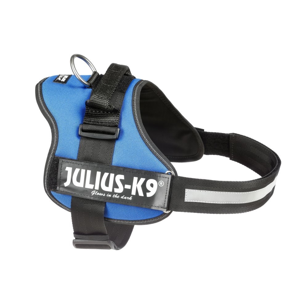 Julius-K9 Powerharness XL Blu - Pettorina per Cane, Circonferenza Toracica 71-96 cm, Peso 28-40 kg