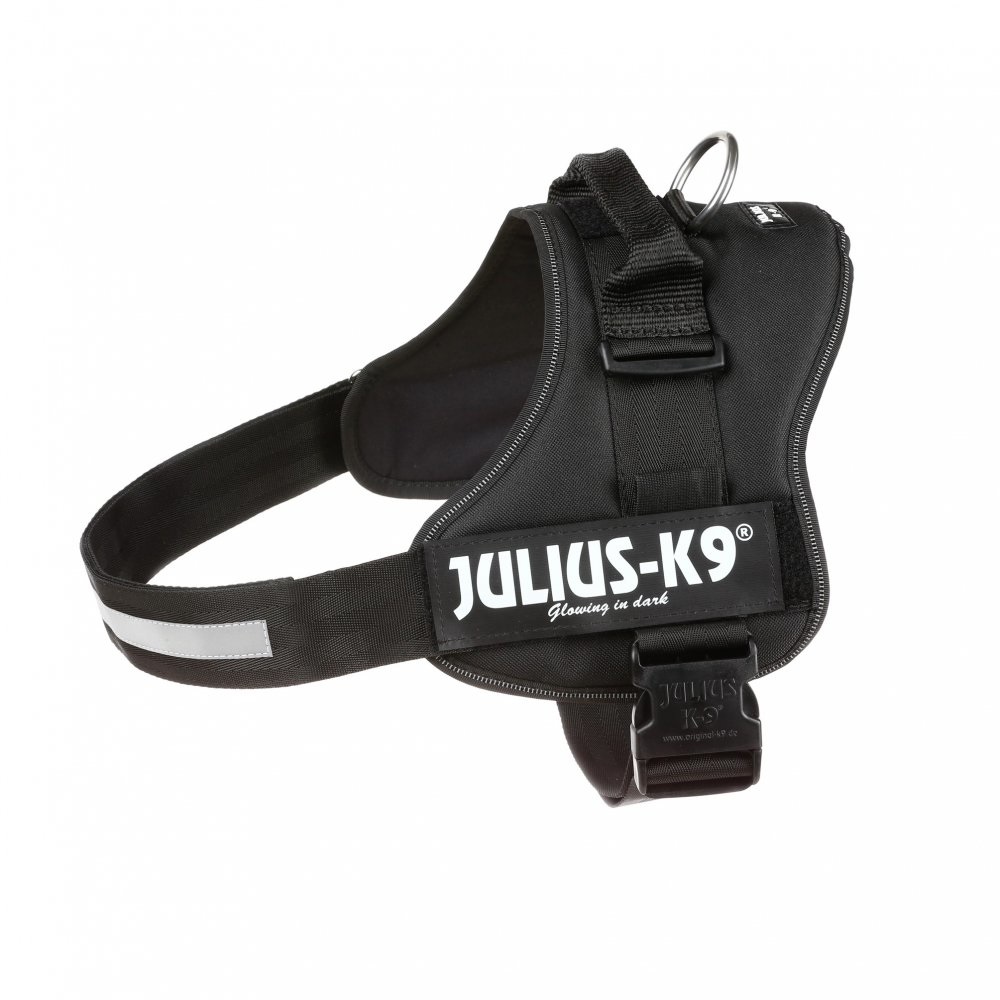 Julius-K9 Powerharness XXL Nero in Poliestere - Pettorina per Cani Facile da Indossare