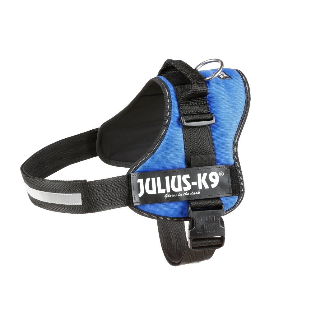 Julius-K9 Powerharness Pettorina per Cane Blu Taglia 2XL/3 (Circonferenza Toracica 82-115 cm, Peso 40-70 kg)