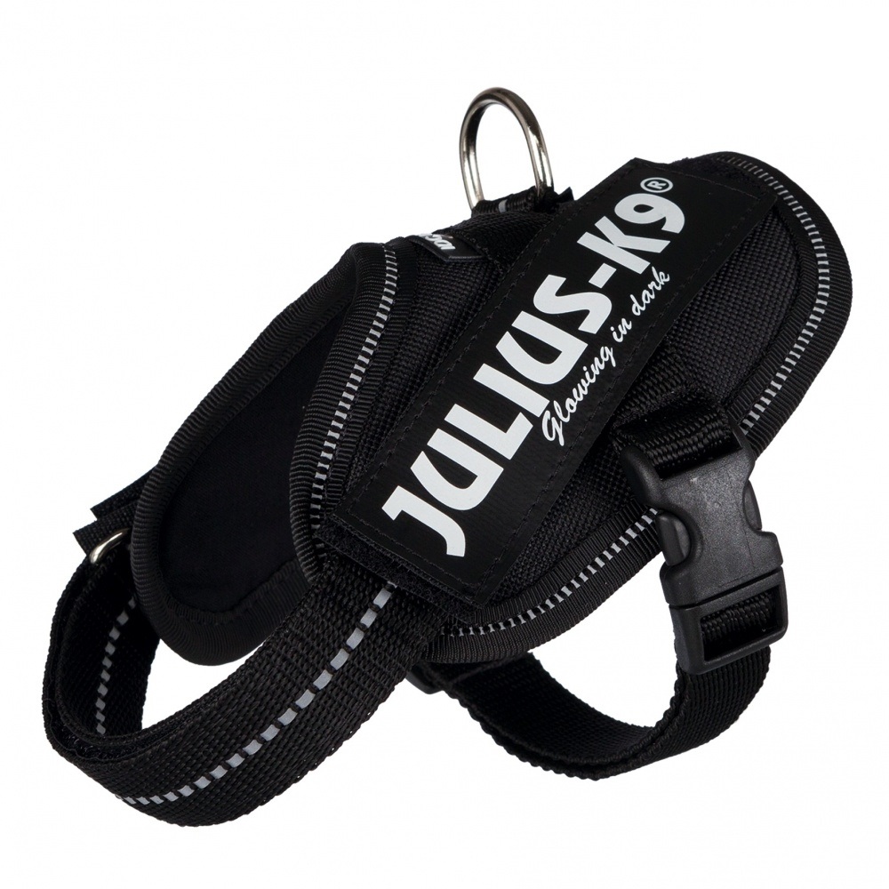 Julius-K9 IDC Powerharness Pettorina per Cani e Gatti Nero XXS/Baby 2 (33-45 cm)