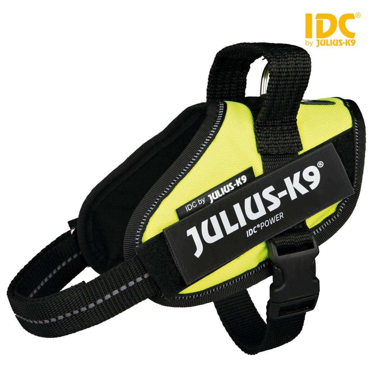 JULIUS K9 IDC Powerharness Pettorina per Cani e Gatti Giallo Fluo XS / Mini Mini