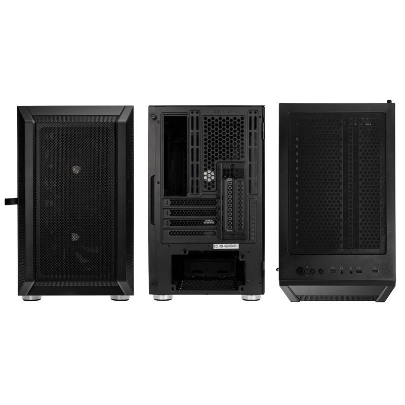Kolink Citadel Mesh Micro Tower Nero - Case Mini Tower con Vetro Temperato, Supporto per Mini ITX e Micro ATX, 4 Slot di Espansione