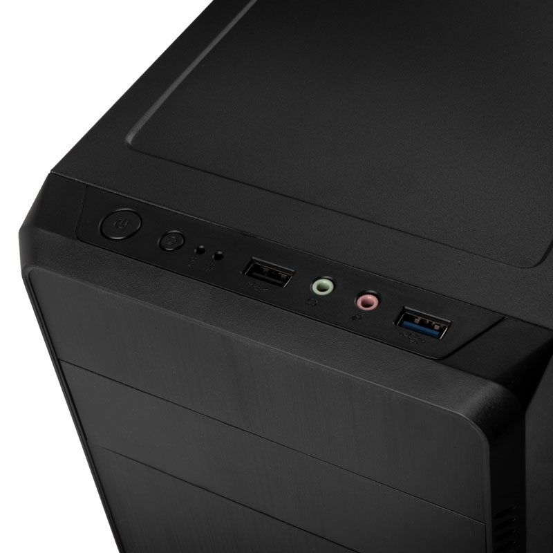 Kolink KLM-003 Case Mini Tower Nero - Supporto Mini-ITX/mATX, Plastica e Acciaio inox