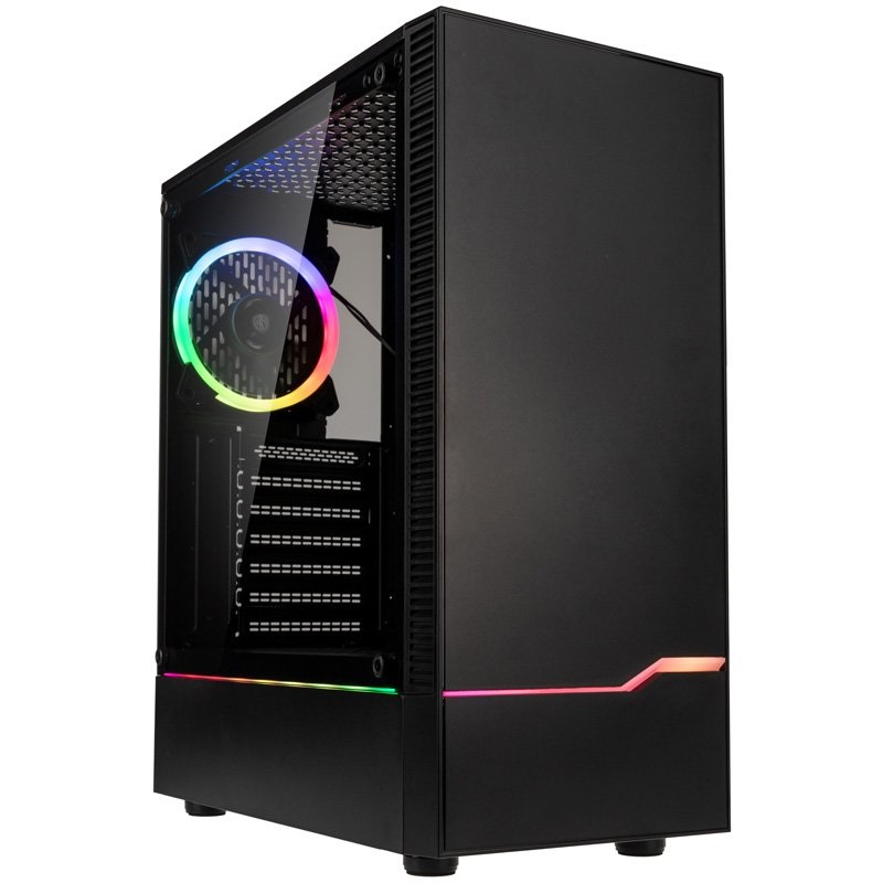 Kolink Inspire K9 ARGB Midi Tower Nero - Case Gaming con Finestra in Vetro Temperato e Supporto per Ventole da 120 mm