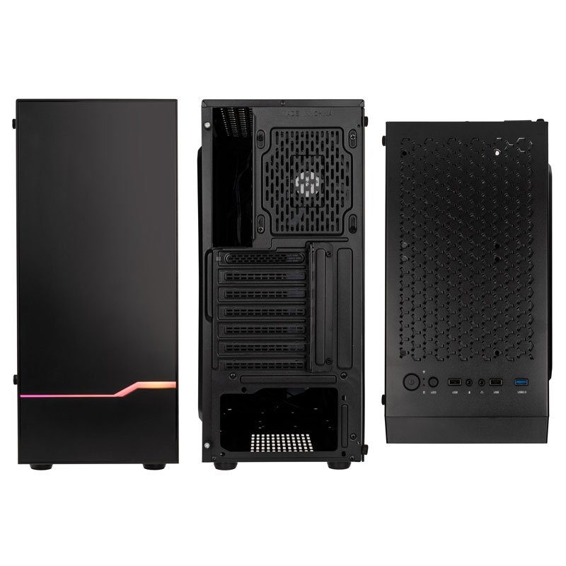 Kolink Inspire K9 ARGB Midi Tower Nero - Case Gaming con Finestra in Vetro Temperato e Supporto per Ventole da 120 mm
