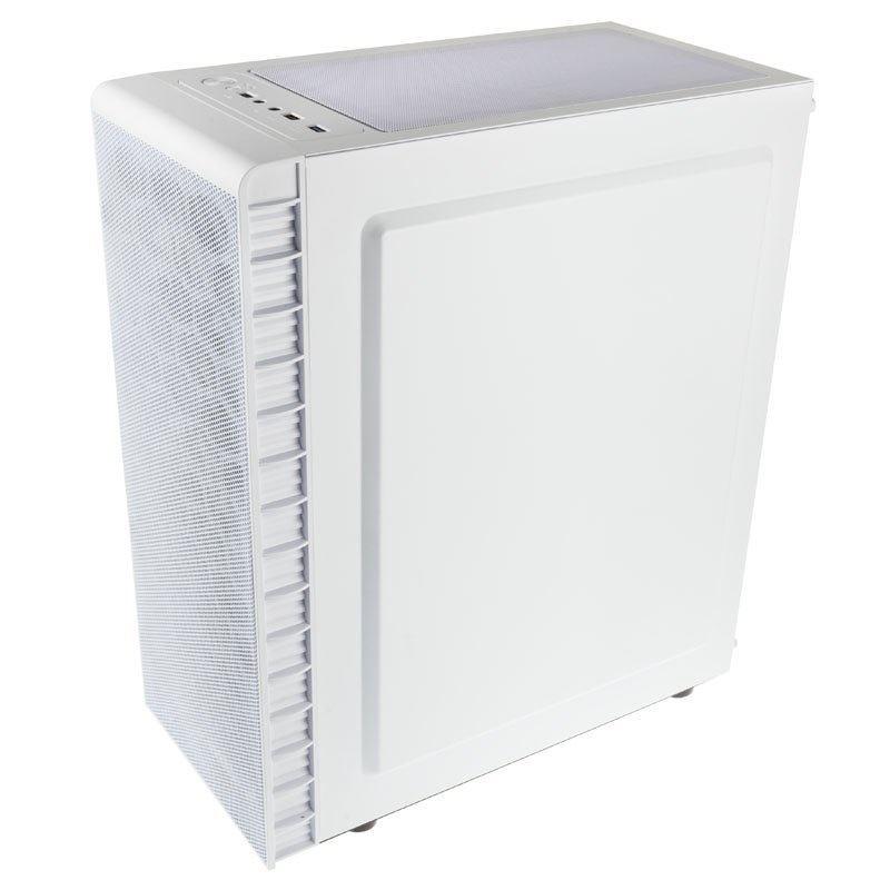Kolink Observatory HF Mesh ARGB Midi Tower Bianco - Supporto ATX/MicroATX/Mini-ITX, 6 Ventole ARGB, Vetro Temperato