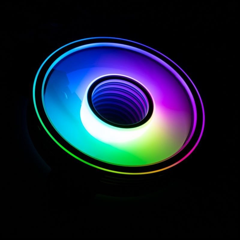 Kolink Umbra Void Pro Ventilatore ARGB PWM 120mm Nero - 1500 Giri/min, 19,6 dB, Flusso Aria 41 pdc/min