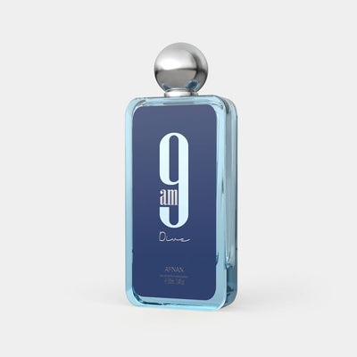 Afnan 9 AM Dive Eau de Parfum Unisex 100 ml - Fragranza Aromatica Acquatica con Note di Limone, Menta e Ribes Nero