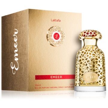 Lattafa Emeer Eau de Parfum Unisex 100 ml - Fragranza Orientale Legnosa con Note di Agrumi e Sandalo