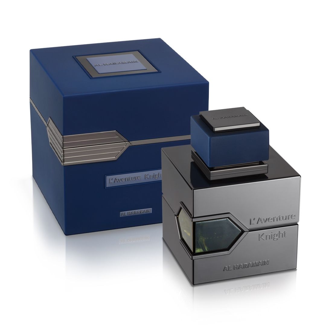 Al Haramain L'Aventure Knight Eau de Parfum 100 ml Unisex - Fragranza Intima e Forte con Note di Limone, Bergamotto e Tè