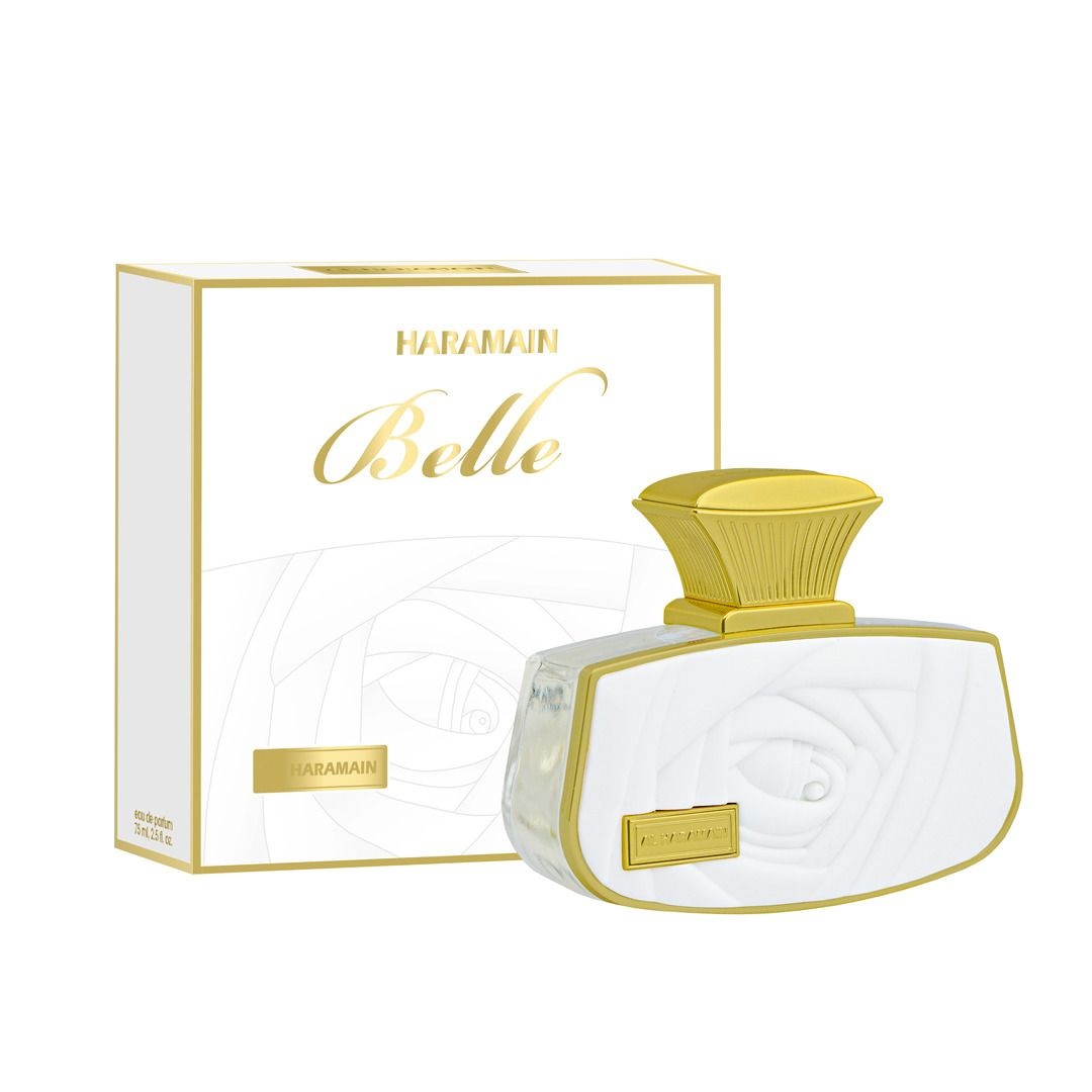 Al Haramain Belle Eau de Parfum 75 ml Donna - Fragranza Floreale-Fruttata con Note di Mandarino, Fiori di Ribes Nero e Muschio Arabo