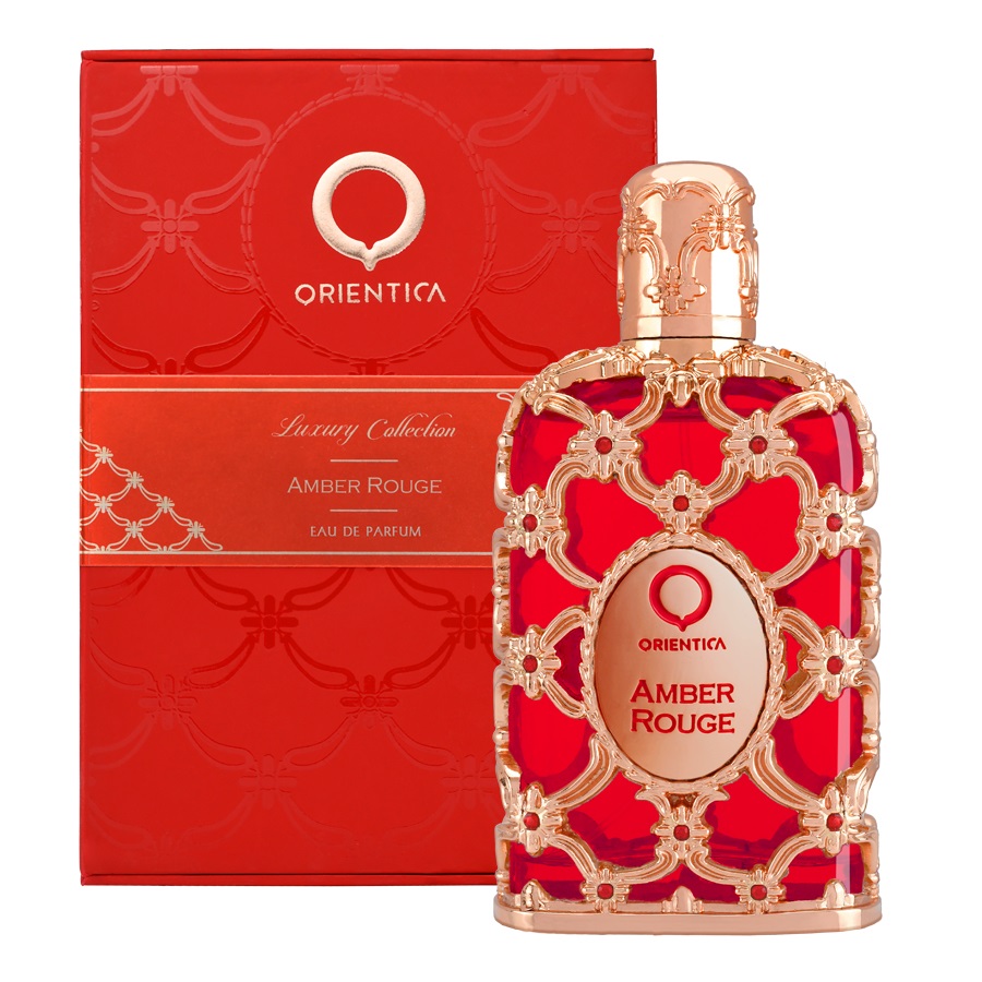 Orientica Amber Rouge Eau de Parfum Unisex 80 ml - Fragranza Lussuosa Legnosa e Speziata con Oud e Vaniglia