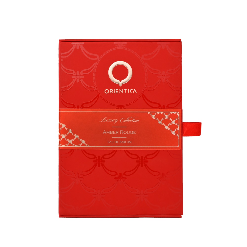 Orientica Amber Rouge Eau de Parfum Unisex 80 ml - Fragranza Lussuosa Legnosa e Speziata con Oud e Vaniglia