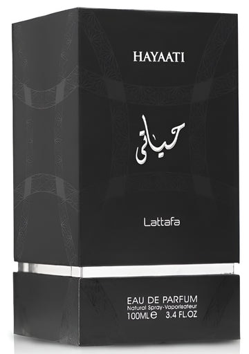 Lattafa Hayaati Eau de Parfum Unisex 100 ml - Fragranza Vivace con Note di Bergamotto, Mela, Cannella, Vaniglia e Muschio