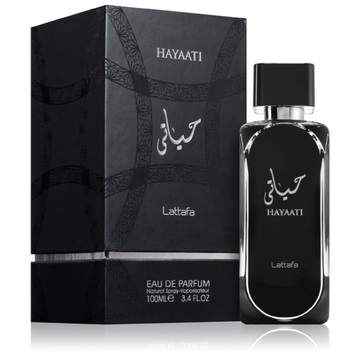 Lattafa Hayaati Eau de Parfum Unisex 100 ml - Fragranza Vivace con Note di Bergamotto, Mela, Cannella, Vaniglia e Muschio