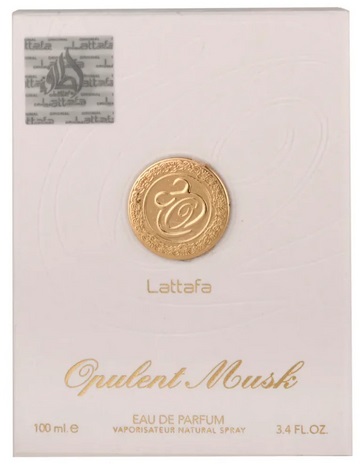 Lattafa Opulent Musk Eau De Parfum 100 ml - Fragranza Orientale con Muschio Bianco, Zafferano e Fiori Bianchi